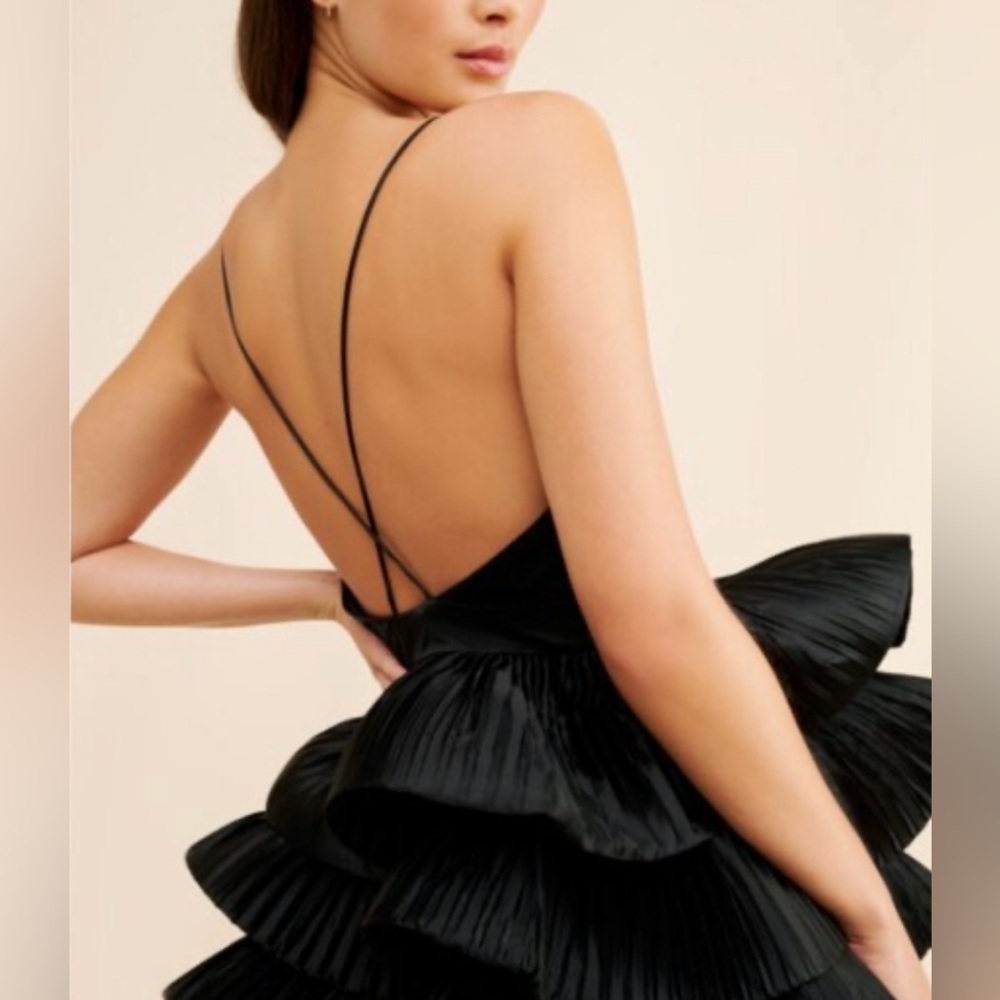 NWT Size 10 -Anthropologie Ruffle Tiered Mini Dress Cocktail Party (NWT US$ 228) - Picture 4 of 16